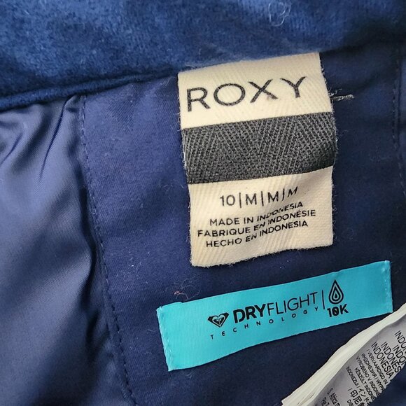 Roxy Gray Kids Snow Pants DryFlight Tech Size 10 Adjustable Waist M - Picture 8 of 16